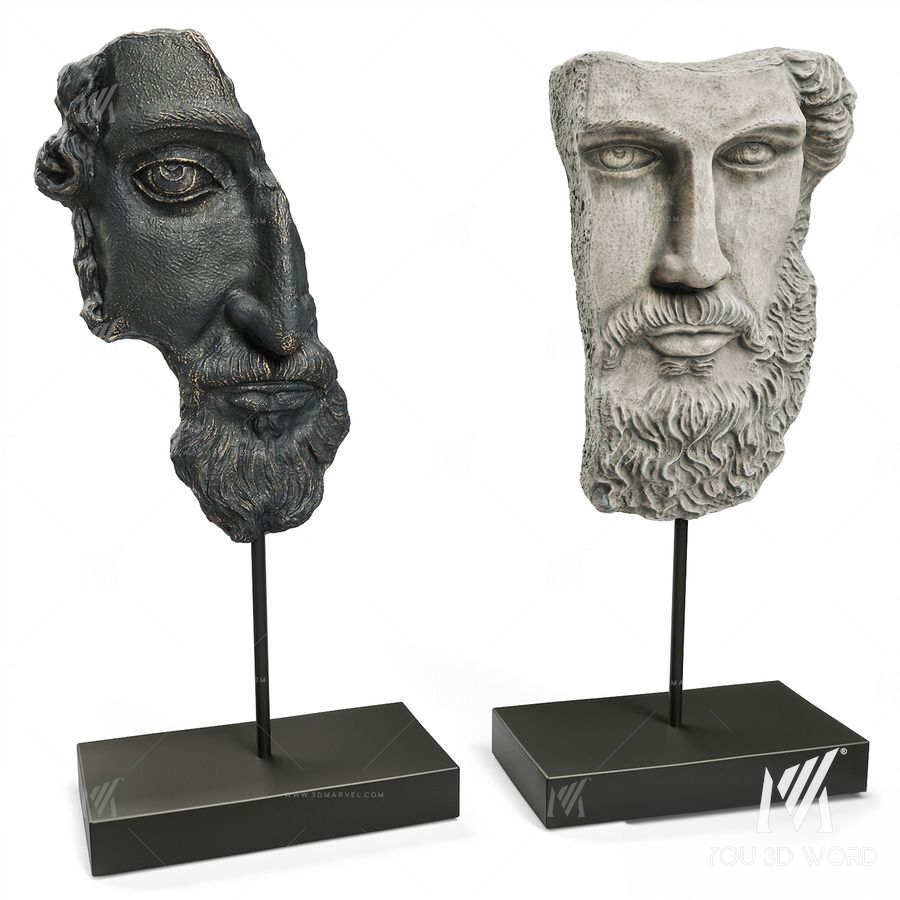 ANCIENT GREEK SCULPTURE POSEIDON and ZEUS